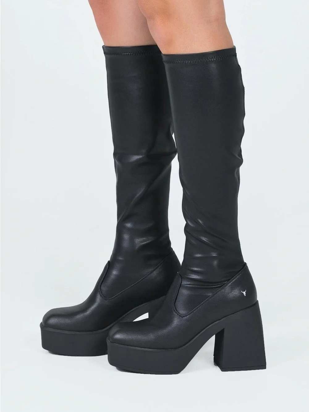 Windsor Smith Badgirls Black Stretch Sock Boots size 7